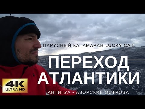 Переход Атлантического Океана на парусном катамаране (видеодневник)