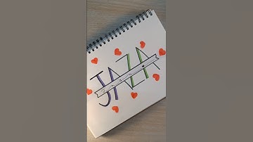 jaza name art #calligraphy #viral