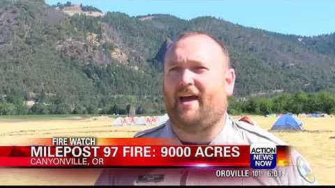A visit to the Milepost 97 Fire incident base