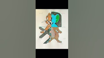 drawing Jerry in 4 different styles (part 4) #art #artist #edits #posca #tomandjerry #shorts