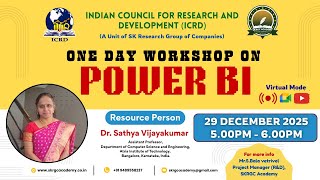 One Day Workshop on POWER BI | 29 December 2025 | SKRGC Academy