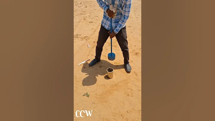 Soil Testing by Core Cutting😊👷😍 #youtubeshorts