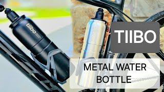 TIIBO Insulated Metal Water Bottle