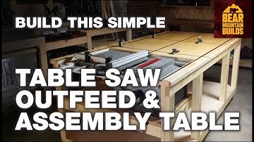 Build This Simple Table Saw Outfeed and Assembly Table - Part 1 | FREE PLANS