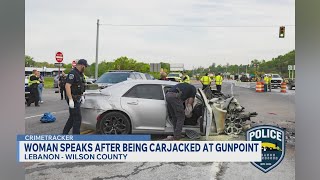 Woman speaks after being carjacked at gunpoint