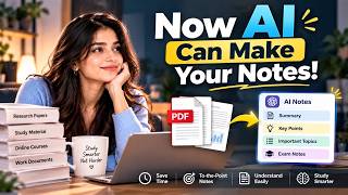 Now AI Can Make Your Notes! 🤯 | Turn Any PDF Into Notes | Free AI tools | AI Notes