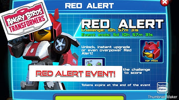 Angry Birds Transformers: Red Alert event!