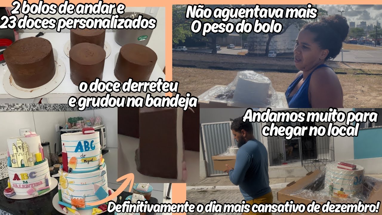 Esse mês foi INTENSO demais então esse dia se tornou ainda MAIS cansativo/perrengue REAL confeitaria