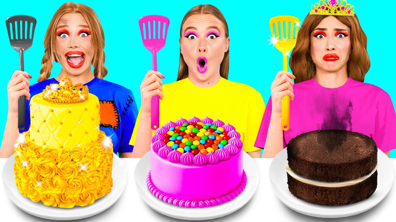 Бедная vs Богатая vs Ультра Богатая еда Челлендж | Потрясающие Кухонные Лайфхаки BaRaDa Challenge