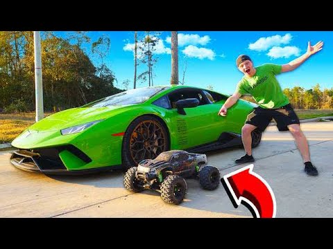 my-lamborghini-vs-100mph-rc-car-race!