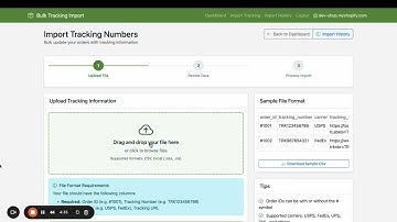 Quickstart | CSV Bulk Tracking Import for Shopify