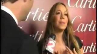 Mariah Carey giving DRUNK interview before the DRUNK speech at the Palm Springs Fim Festival 2010