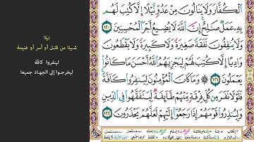 # ٢٠ سورة التوبة الصفحة ٢٠٦ من القرآن الكريم مكررة ١٠ مرات بصوت ماهر المعيقلي وعلى الذين خلفوا