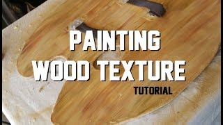 This is a really simple tutorial for painting wood texture on pretty much anything using acrylic paint! This is a pretty large surface and 