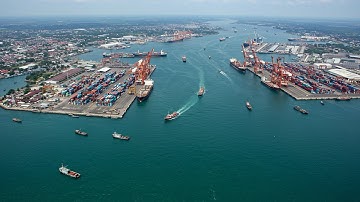 Drone Vlog - View of Various Ports in Indonesia - Very Beautiful Drone View