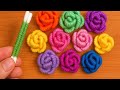 Yün İp ve Kulak Çubuğundan Harika Çiçek | Easy Flower Craft Using Yarnand Cotton Swabs