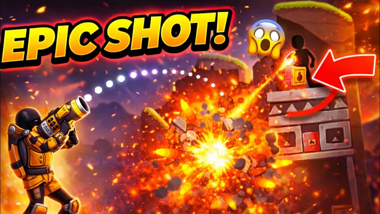 INSANE ONE SHOT! 💥 Level 28 Destroyed in 1 Rocket! 😱#epicshot #mobilegaming #rocketshot #gaming