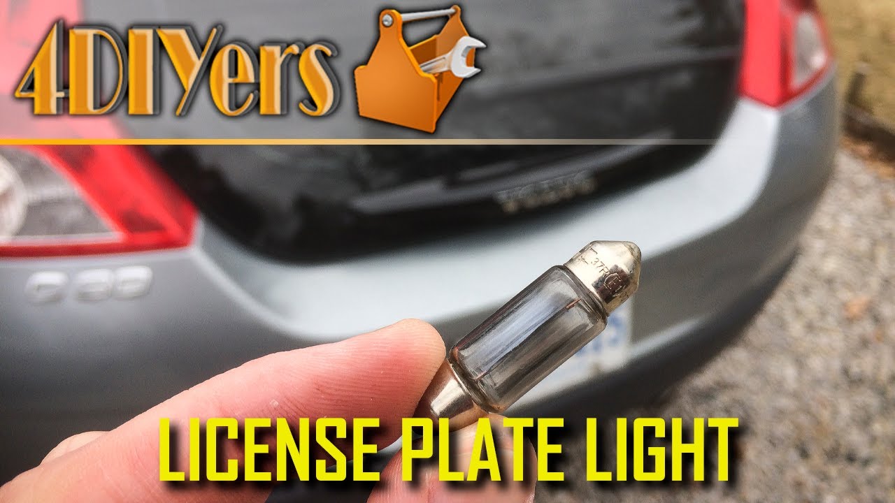 How to Replace the License Plate Bulb on a Volvo C30 