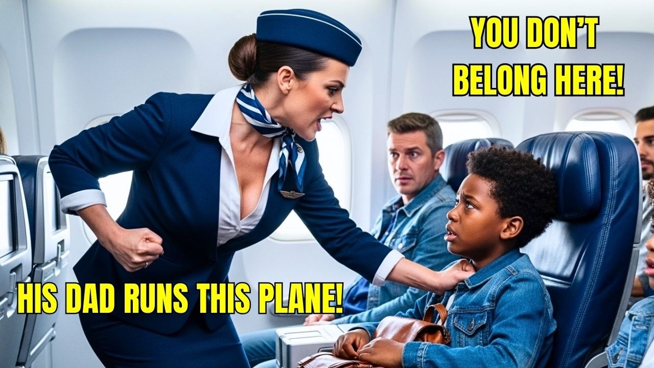 Flight Attendant Slaps Black Boy in First Class — 10 Minutes Later, His Father Grounds the Fleet