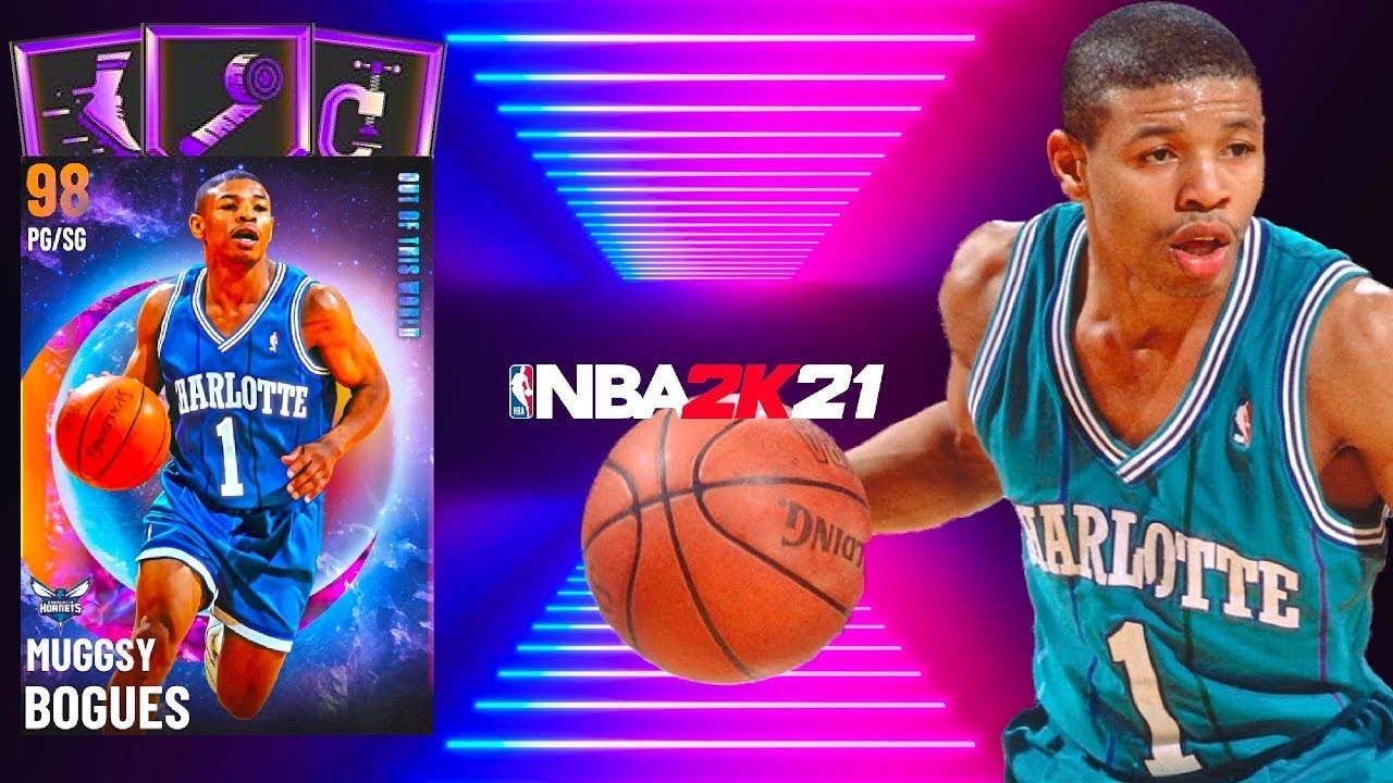 Mugsy Bogues Dunking on Shaq in NBA 2k21 YouTube