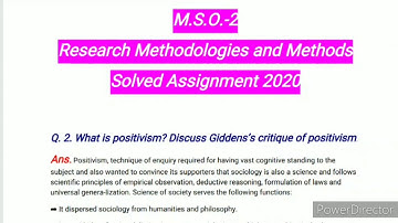 MSO 02 Solved Assignment Pdf 2020 | MSO 02 Solved Assignment in English 2020 | MSO 002