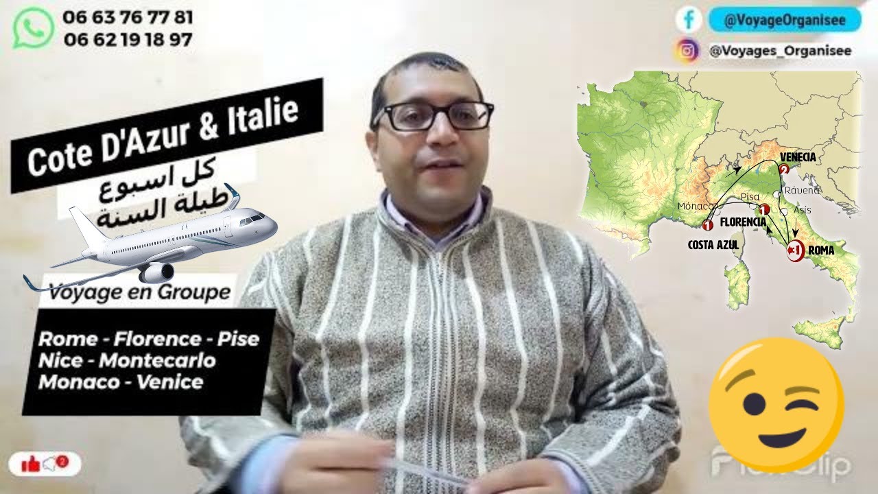Voyage Organisé en Groupe : Cote D'azur et Italie