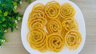 How to cook Jalebi/ Easy Zoolbia recipe/طرز تهیه جلبی خوشمزه