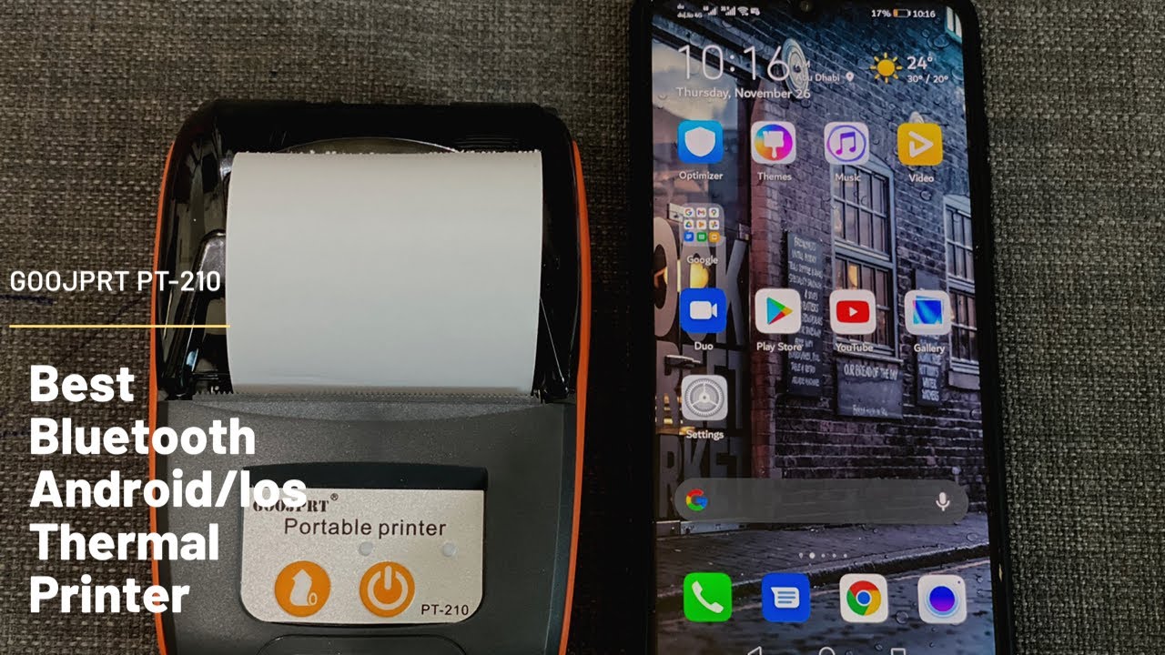 GOOJPRT PT210 Best 58 MM Bluetooth Thermal PrinterPortable Thermal