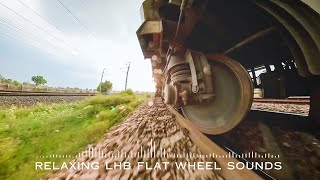 1 Hr of Relaxing Train Sounds for Deep Sleep || Soothing LHB Flat Wheel Sounds