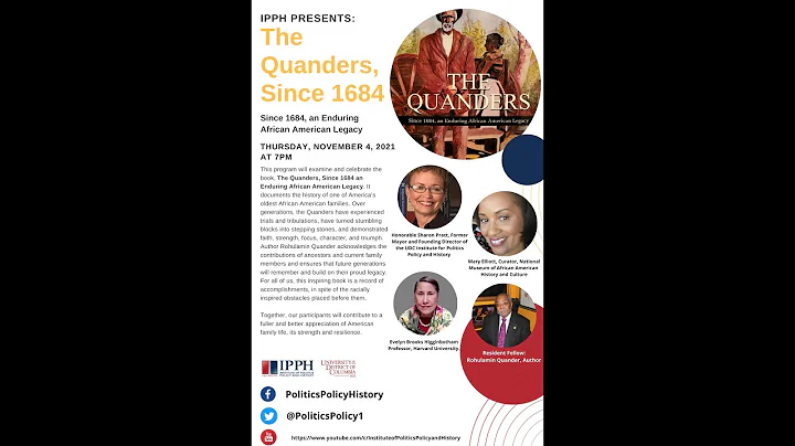 IPPH presents: The Quanders, Since 1684 an Enduring African American Legacy