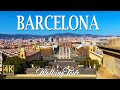 Barcelona spain    montjuic 4kr walking tour