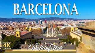 Barcelona, Spain 🇪🇸 - Montjuic 4K HDR Walking Tour