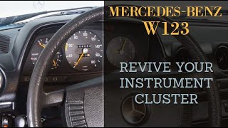 Mercedes Benz W123  How to revive your faded cluster from years of sun and abuse tutorial