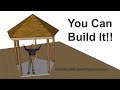 How To Build Patio Roof or Gazebo With Five Sides - Learning Examples And Framing Ideas
