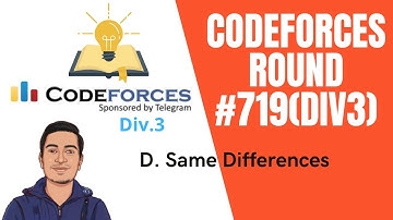 Codeforces Round #719 Div.3 | D. Same Differences explanation in Hindi