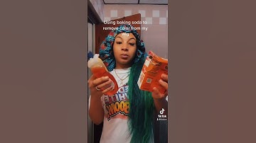 Using Baking Soda to Remove Hair Dye!! #shorts