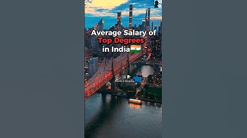 Average Salary of Top Degrees in India | #shorts #income #india