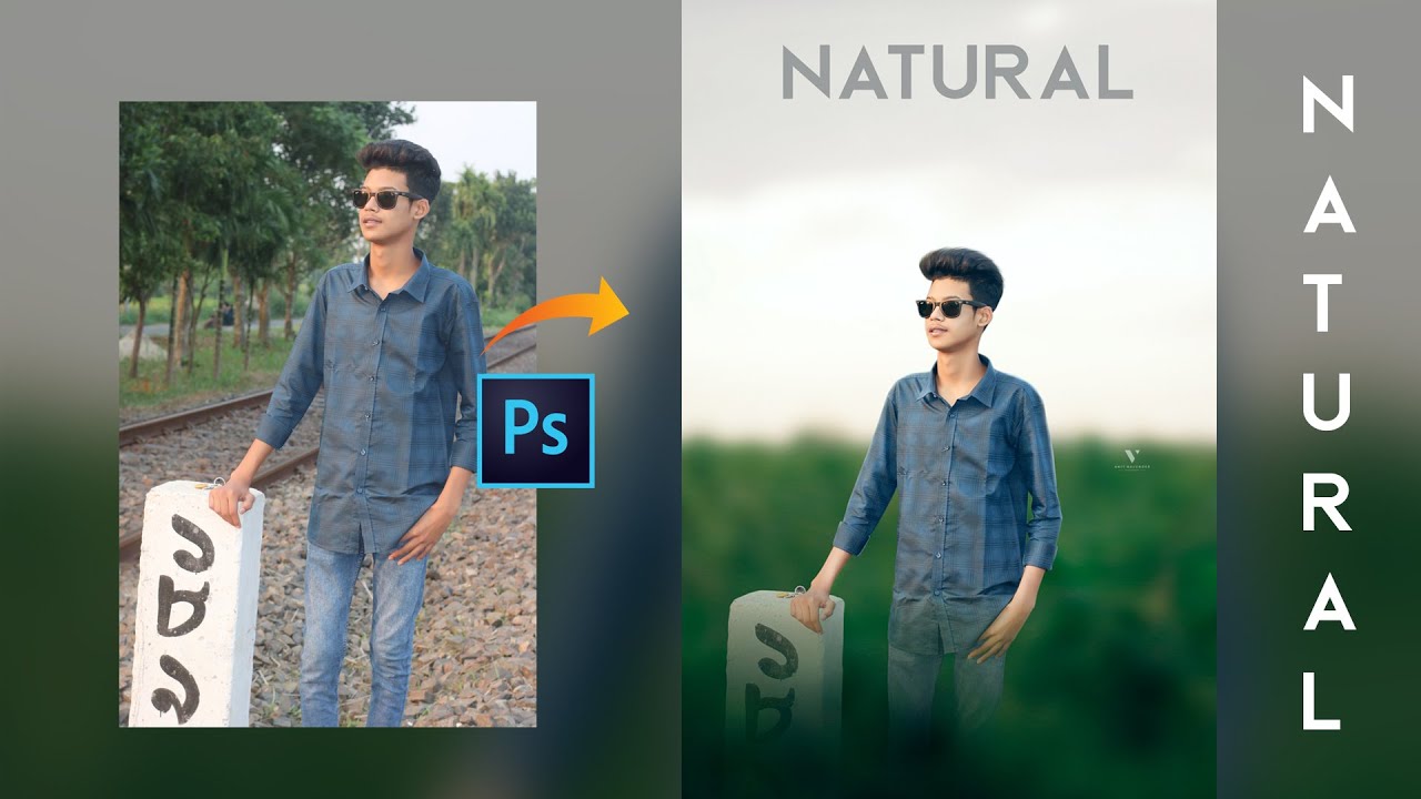 Adobe Photoshop Natural Photo Background Change Tutorial 2022 | Photo Editing Tutorial