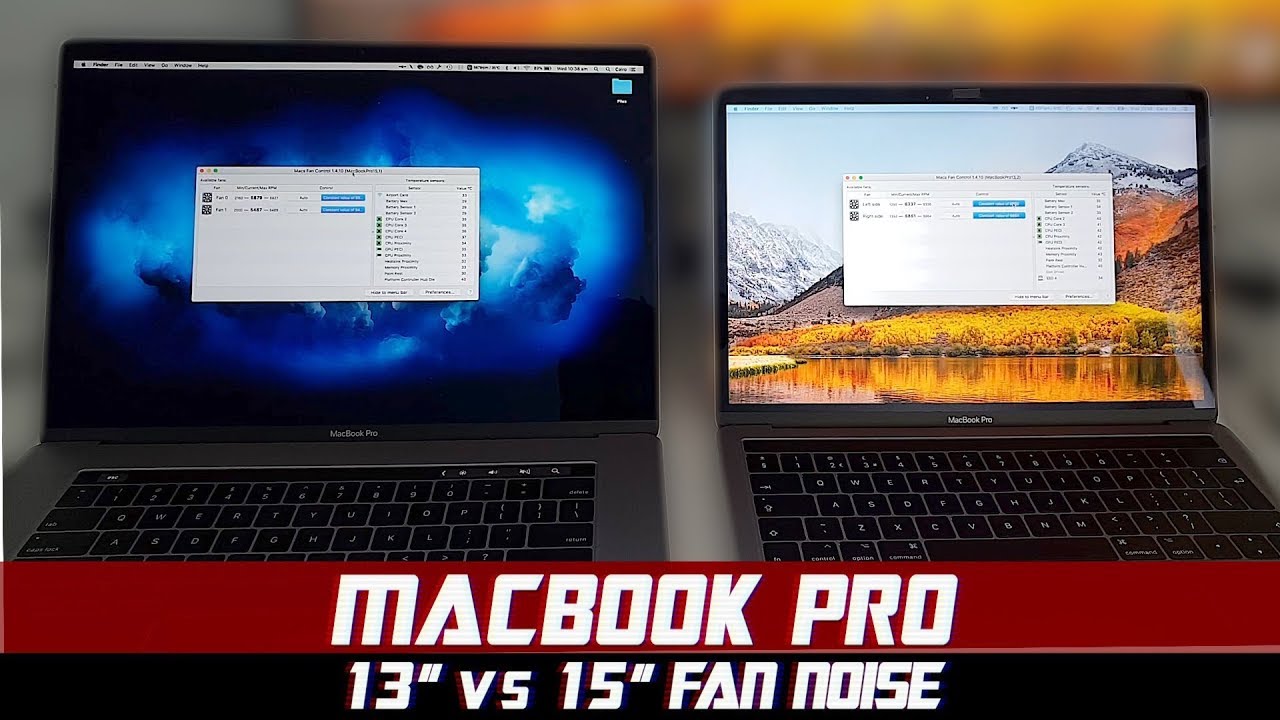 smøre Person med ansvar for sportsspil Først MacBook Pro Fan Noise | 13" vs 15" vs 4K External Display - YouTube