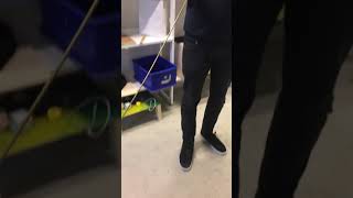 Infinity Cup low-fidelity prototype in use