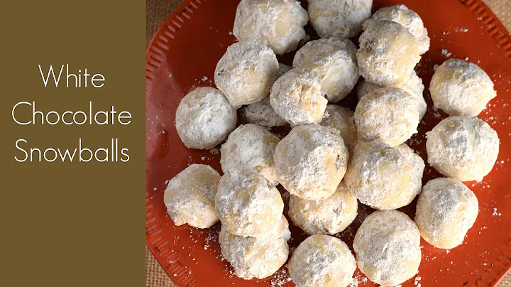 White Chocolate Snowball Cookies