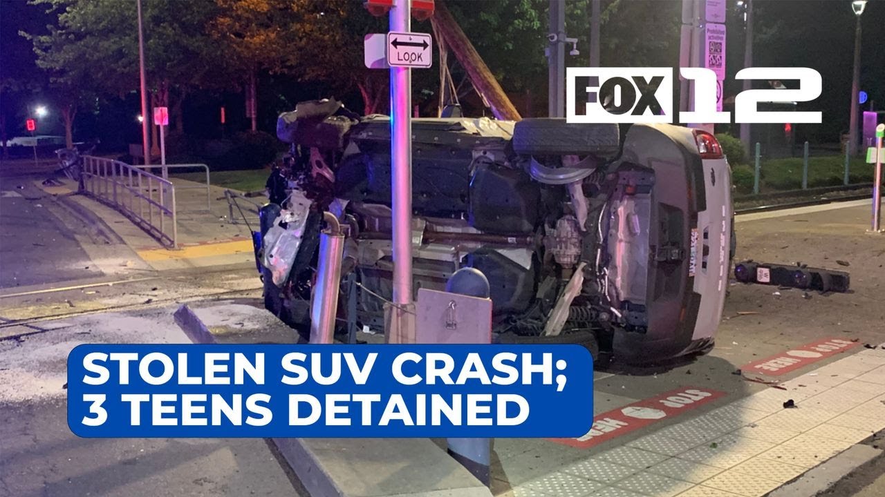 3 teens detained after stolen SUV crashes into Beaverton MAX station ...