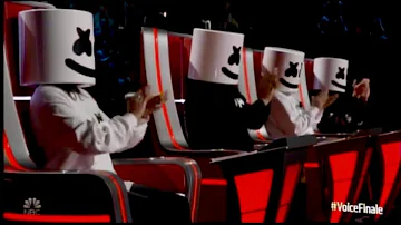 Marshmello & Bastille Perform 'Happier' on The Voice!