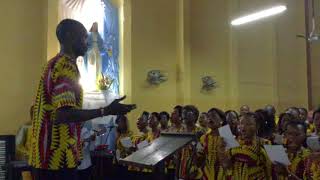 Video thumbnail of "Nkembo Nkembo Kuna Zulu - Par la Chorale Libiki de Saint Michel de Bandalungwa"