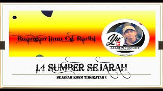 KSSM SEJARAH TINGKATAN 1 SUMBER SEJARAH