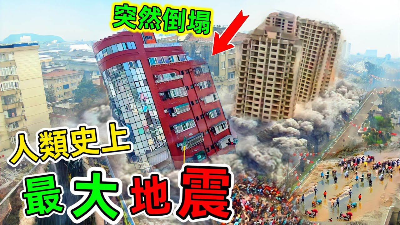 人類史上最可怕的十大地震：這是我見過最慘烈的天災，地動山搖#地震 
