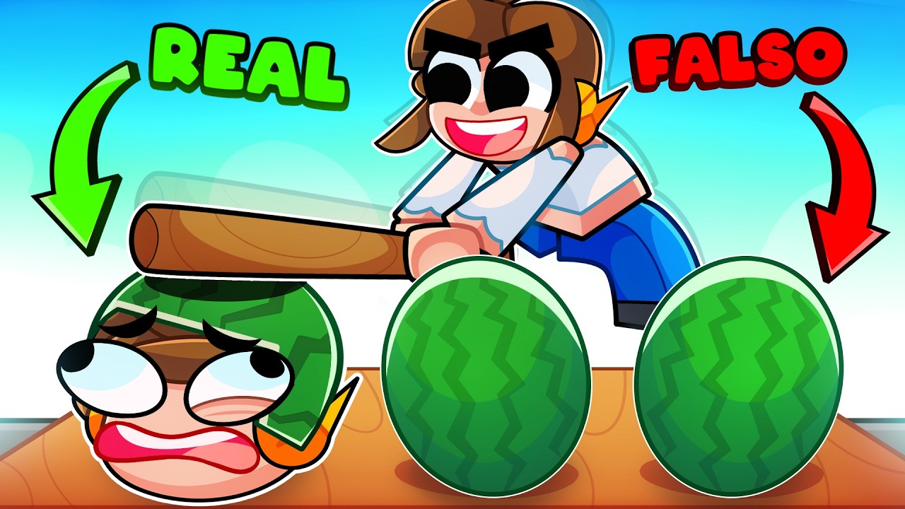 NÃO ACERTE A MELANCIA ERRADA no ROBLOX!