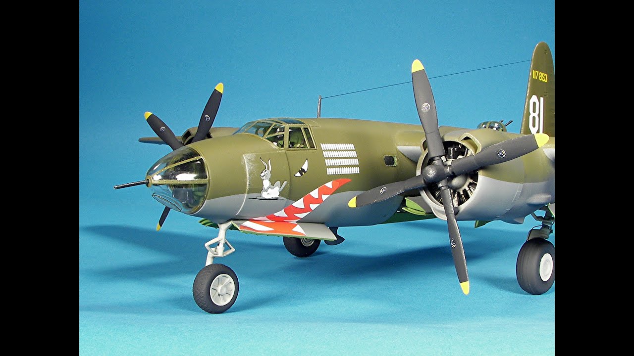 Tape up review of the AMT-ERTL 1/48 scale B-26 Marauder - YouTube