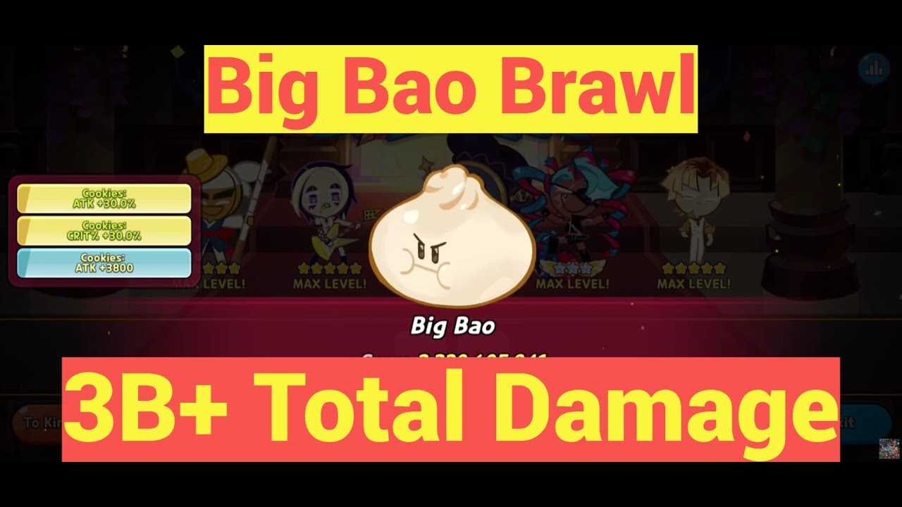 Big Bao Brawl (3B+ Total Damage) Team Comp - Cookie Run Kingdom