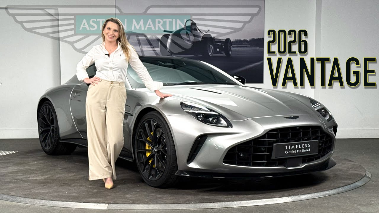 STUNNING 2026 Aston Martin Vantage finished in Aluminite Silver - A Walk Around with Grace